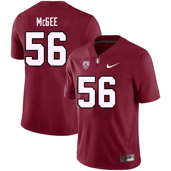 Men #56 Miles McGee Stanford Cardinal College Football Jerseys Stitched Sale-Cardinal